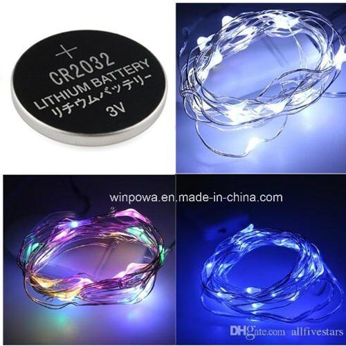 Cr2032 Lithium Battery for Mini LED String Light