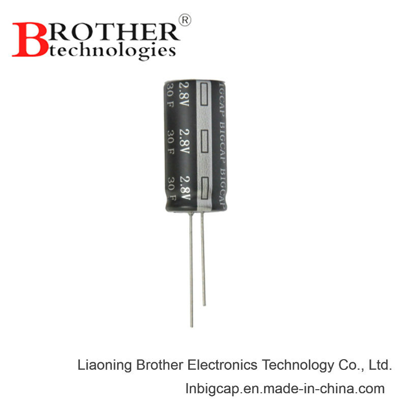 Radial Type 2.7V 10f Supercapacitor with High Temperature 85c