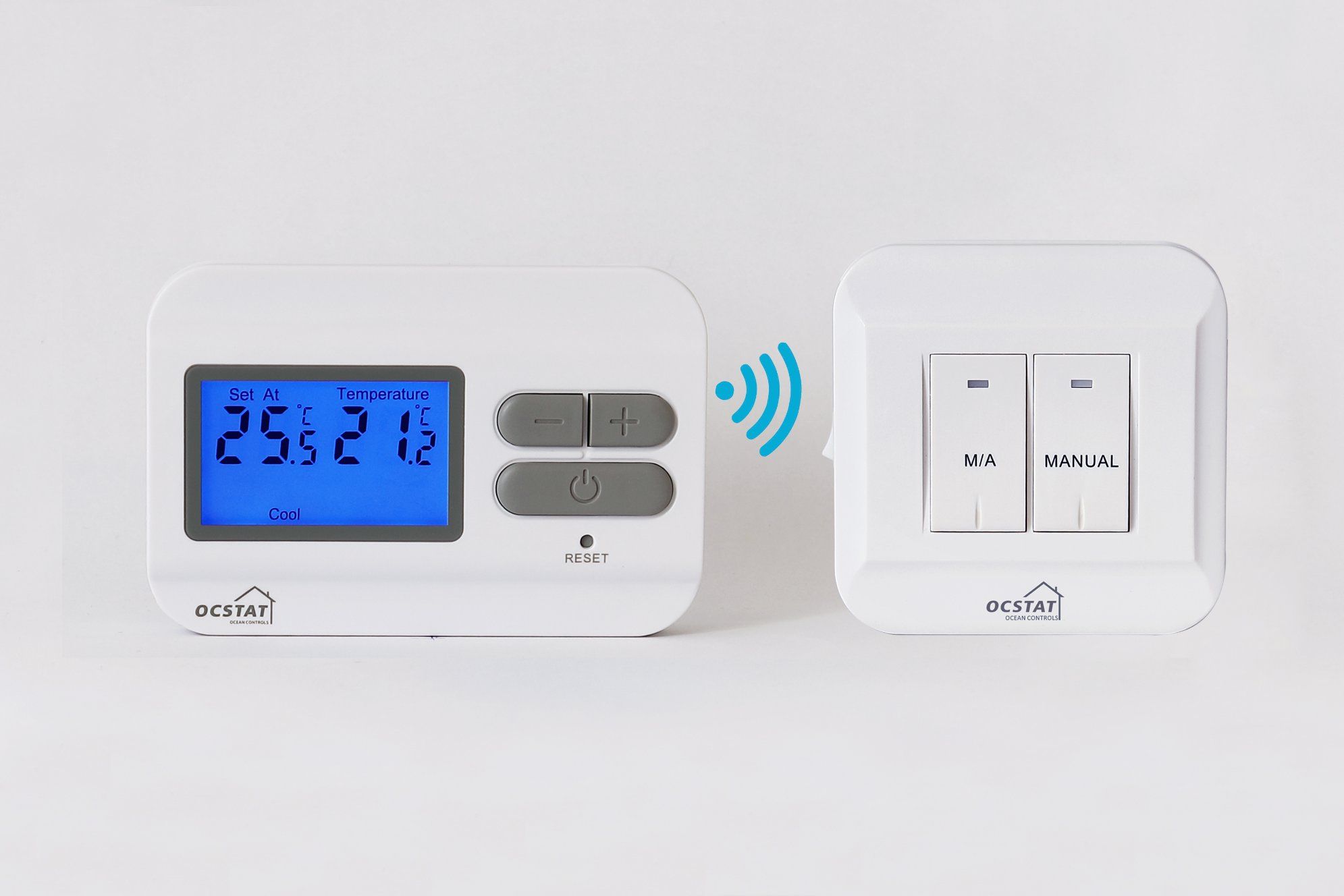 LCD Display Elcectronic Wireless Non-Programmable Room Thermostat