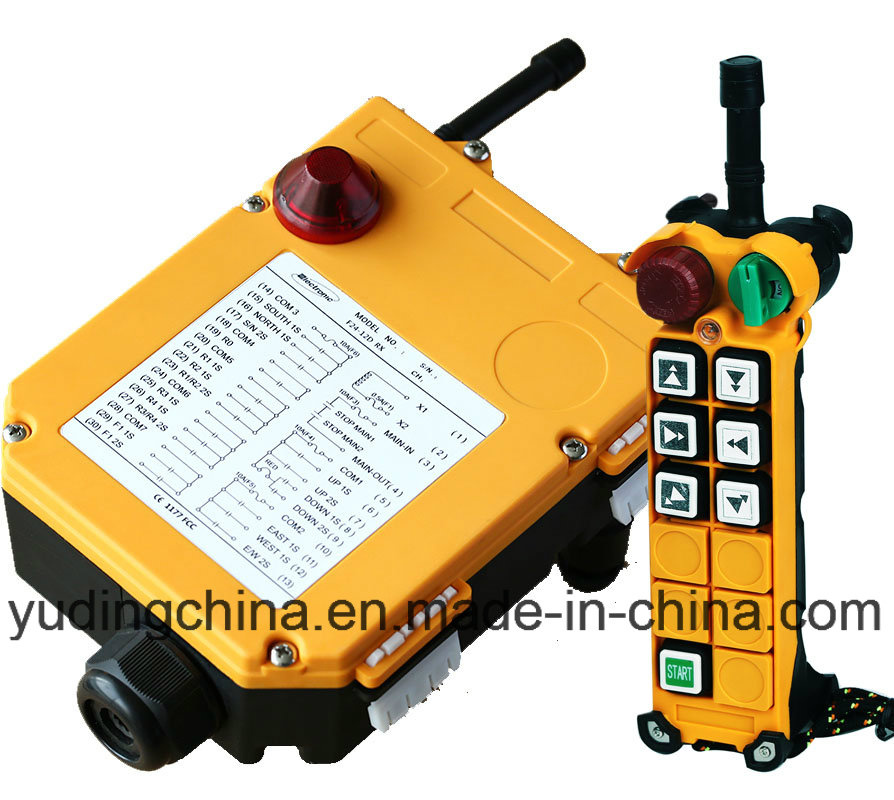 Industrial Wireless Remote Control for Crane F24-6D RF Transmitter and Receiver