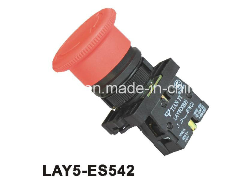 Mushroom Head Turn to Release Pushbutton Switch