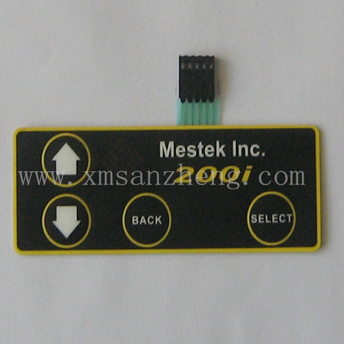 3m Adhesive Cmyk Scratch Resistant Back and Select Button Membrane Switch Panels