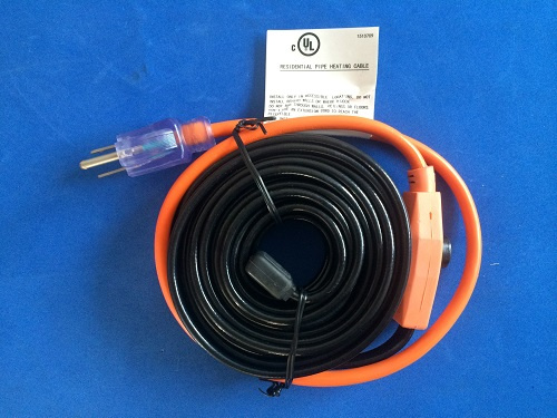 Electric Heating Cable Water Pipe Heating Cable 7W/FT with USA Plug