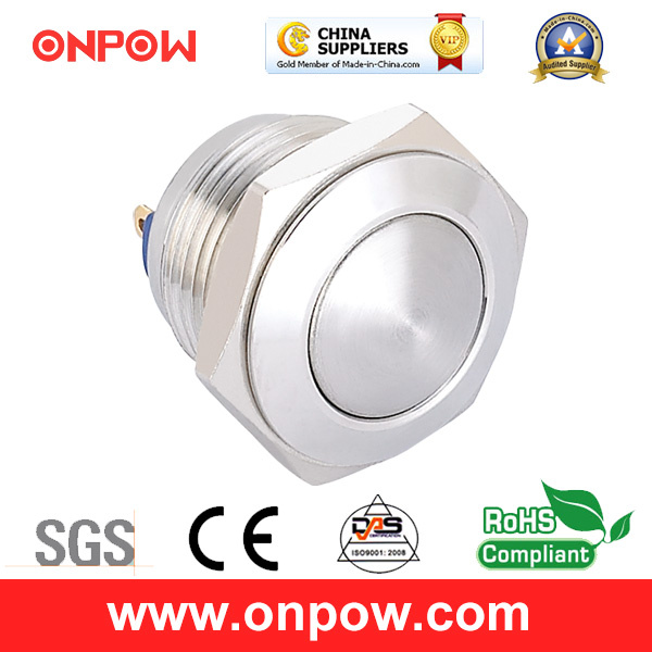 Onpow 16mm Metal Push Button Switch (GQ16B-10/J/S, CE, CCC, RoHS)