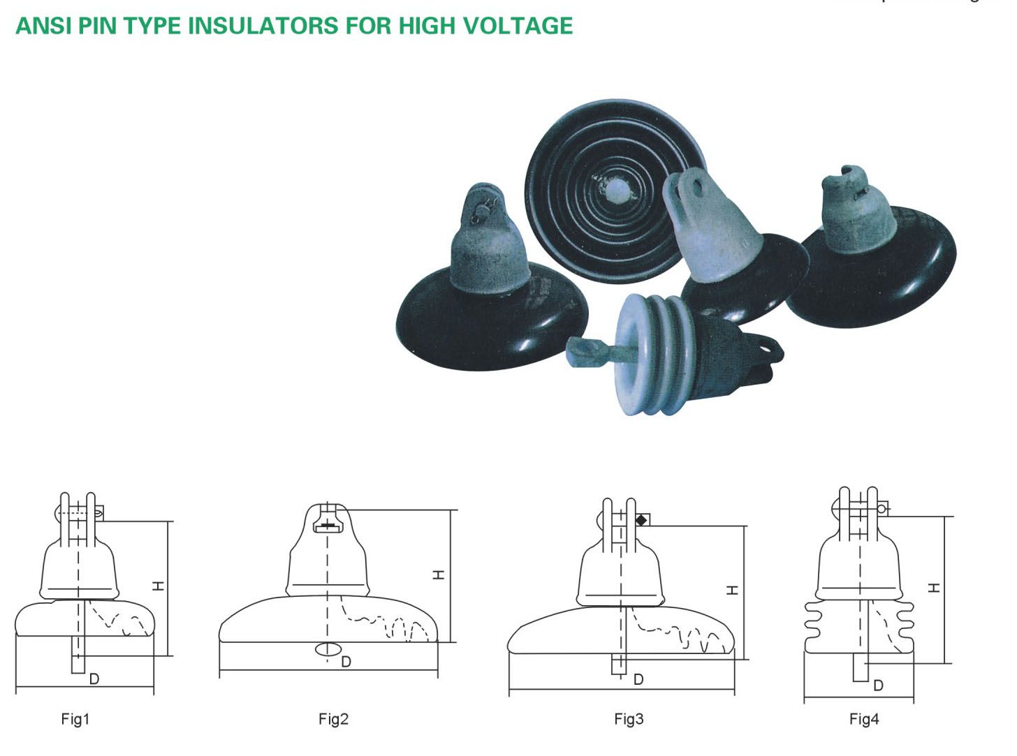 ANSI High Voltage Pin Insulator