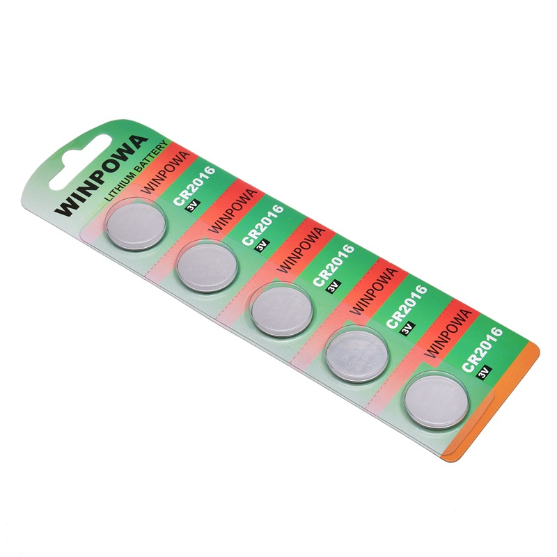 Manganese Dioxide Electrode 3V Lithium Button Cell Battery Cr2016