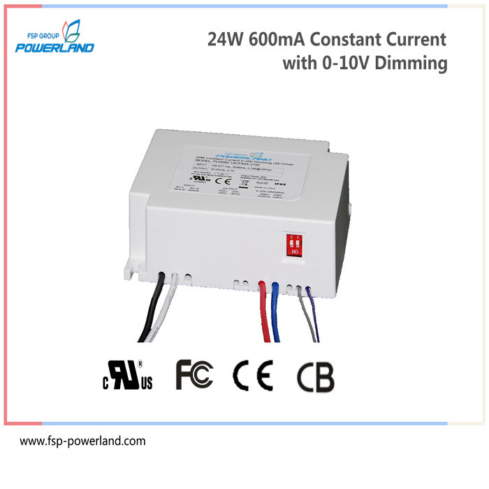 24W 600mA Dimmable LED Driver with Ce TUV Approval