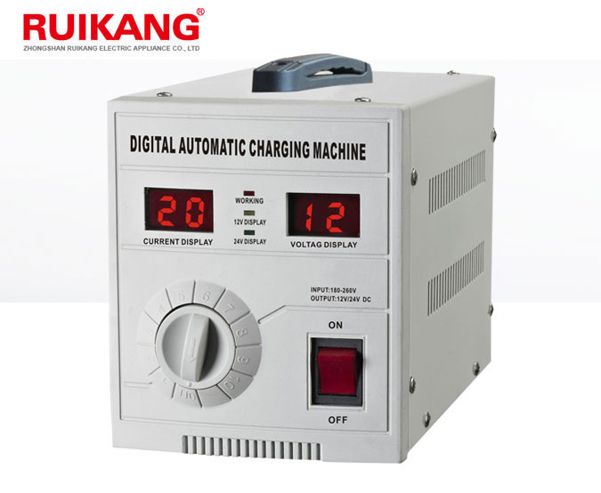 40A Digital Automatic Charger with 12V/24V DC Battery