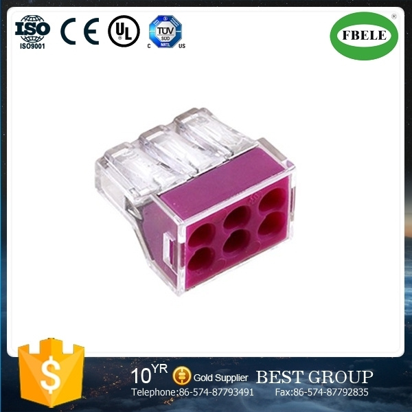 Quick Auto Wire Terminal Block 6 Pin Female Connector