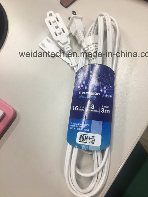 12 FT ETL Nom Approved Spt-2 16/2g Indoor Extension Power Cord