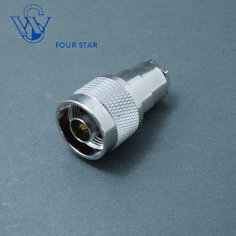 N Male Plug Non-Solder Clamp Connector for LMR300 Cable