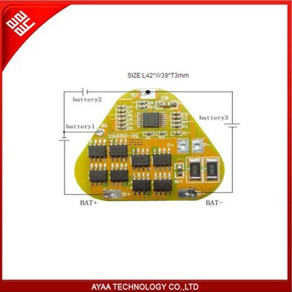 11.1V BMS for 3s Li-ion /Li-Polymer LiFePO4 Battery