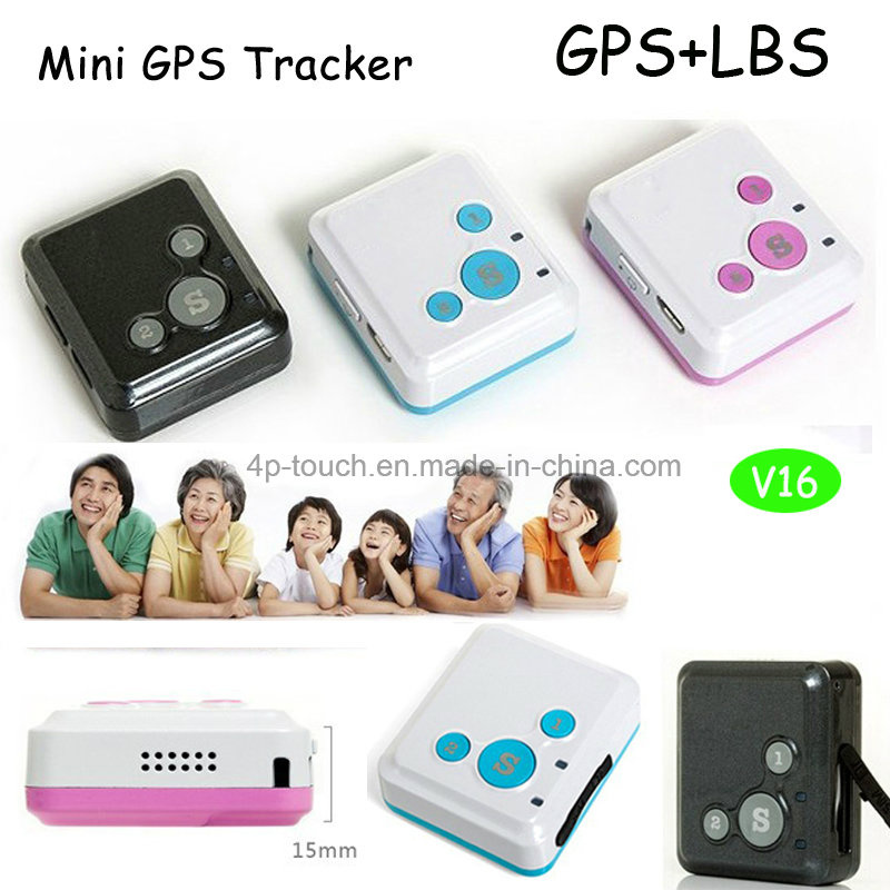 Hot Selling Mini GPS Tracker with Sos Button for Help (V16)