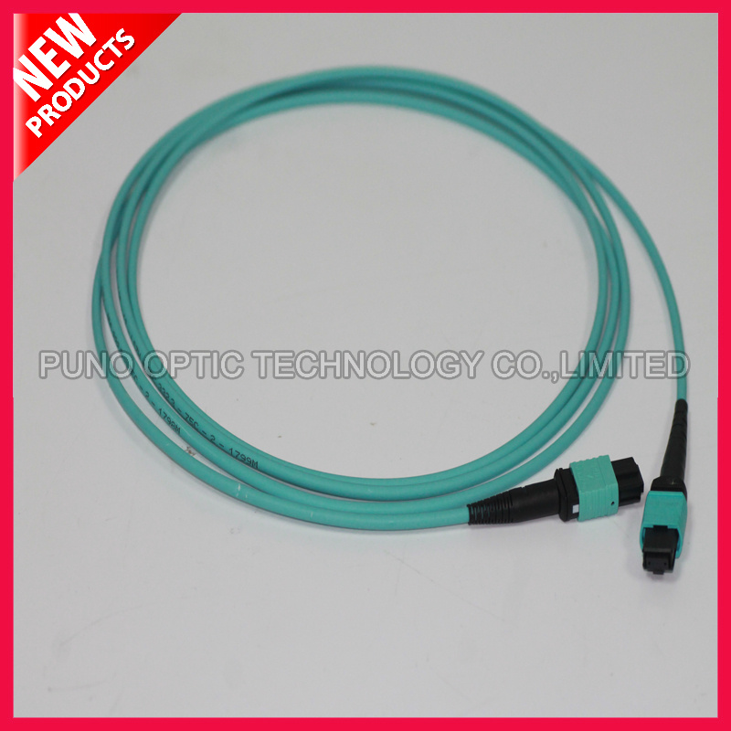 12 Fiber Optical OM3 10G MPO Patch Cord
