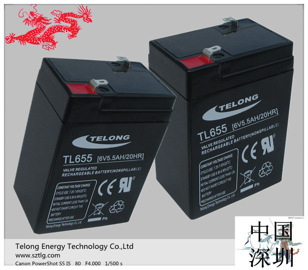6V Sealed Battery-6V5.5ah-Lead Acid Battery