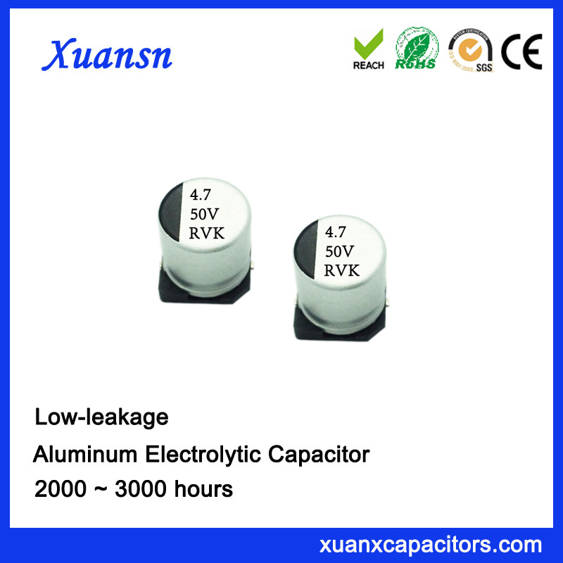 4.7UF 50V 2000hours Surface Mount Electrolytic Capacitor