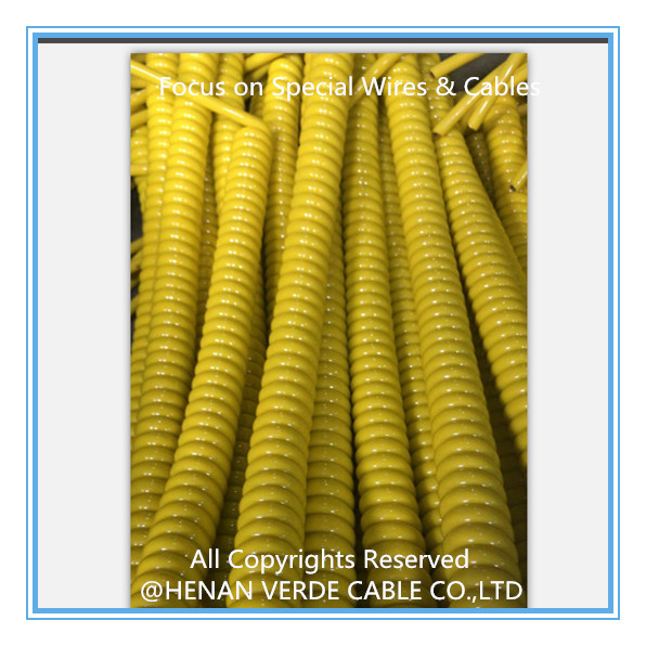 Spring Cable Pur Coiled Spiral Cable