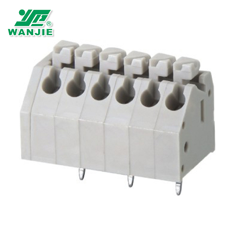 PCB Screwless Spring Terminal Block Connecor Wj250, Pitch 3.5mm