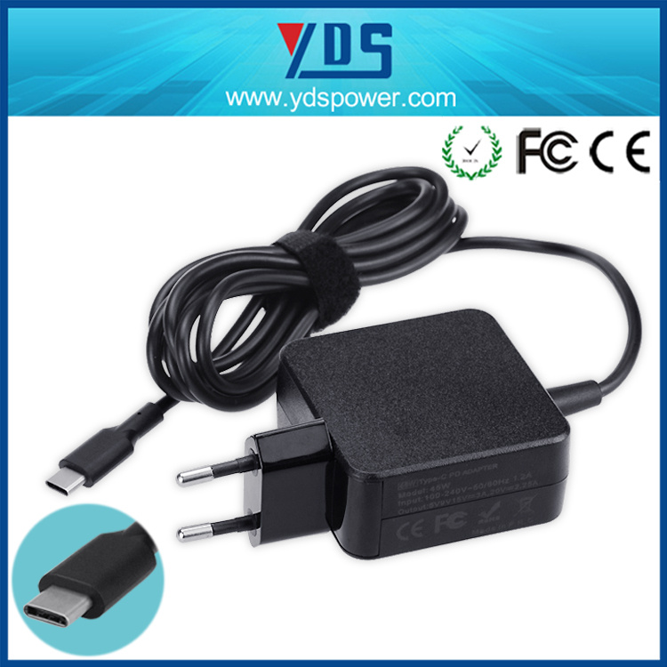 Shenzhen Manufacture 45W Power Adapter Type C Laptop USB Charger