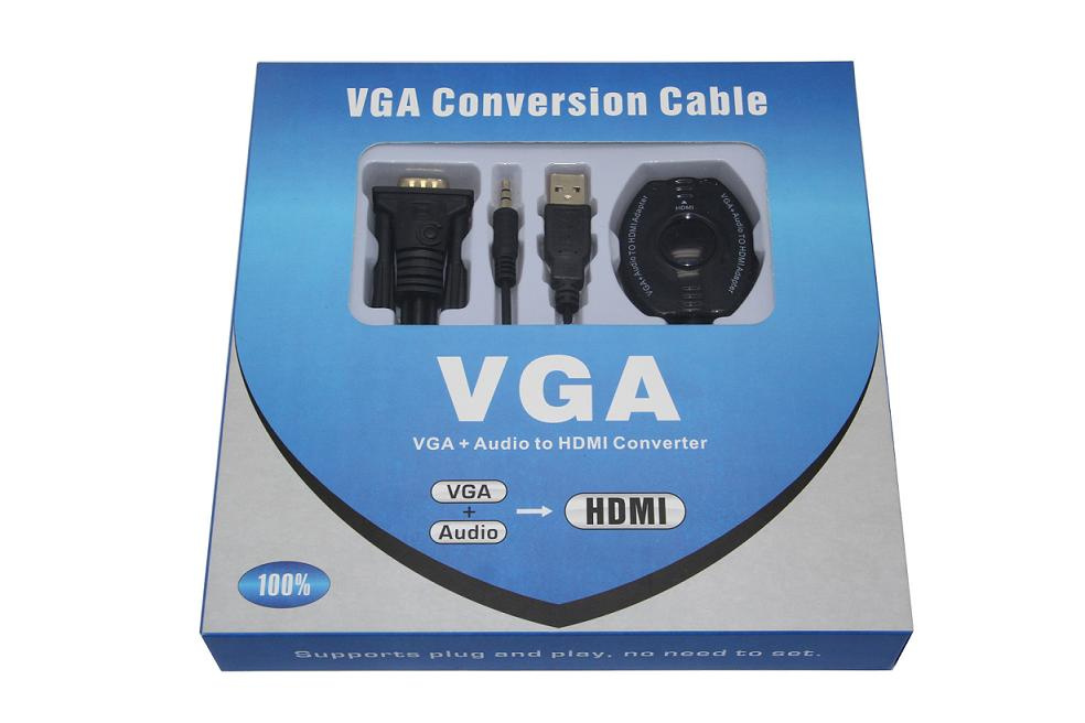 VGA+Audio+USB to HDMI Converter Cable