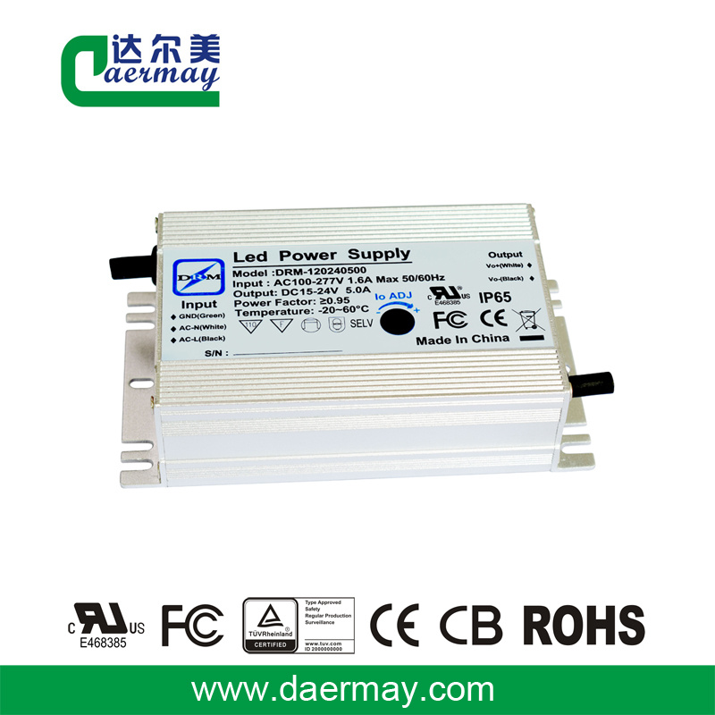 LED Power Supply for Outdoor Light 120W 24V IP65