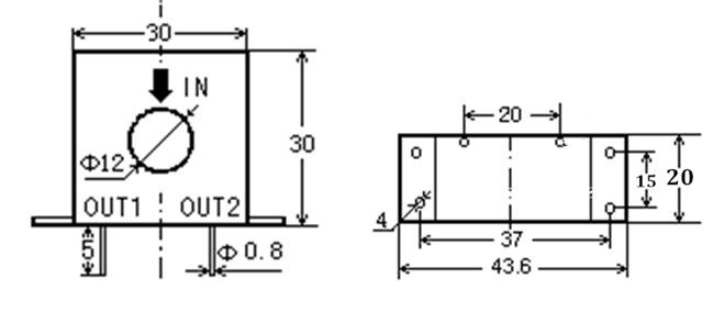 250A/125mA Current Transformer/ Miniature Current Transducer
