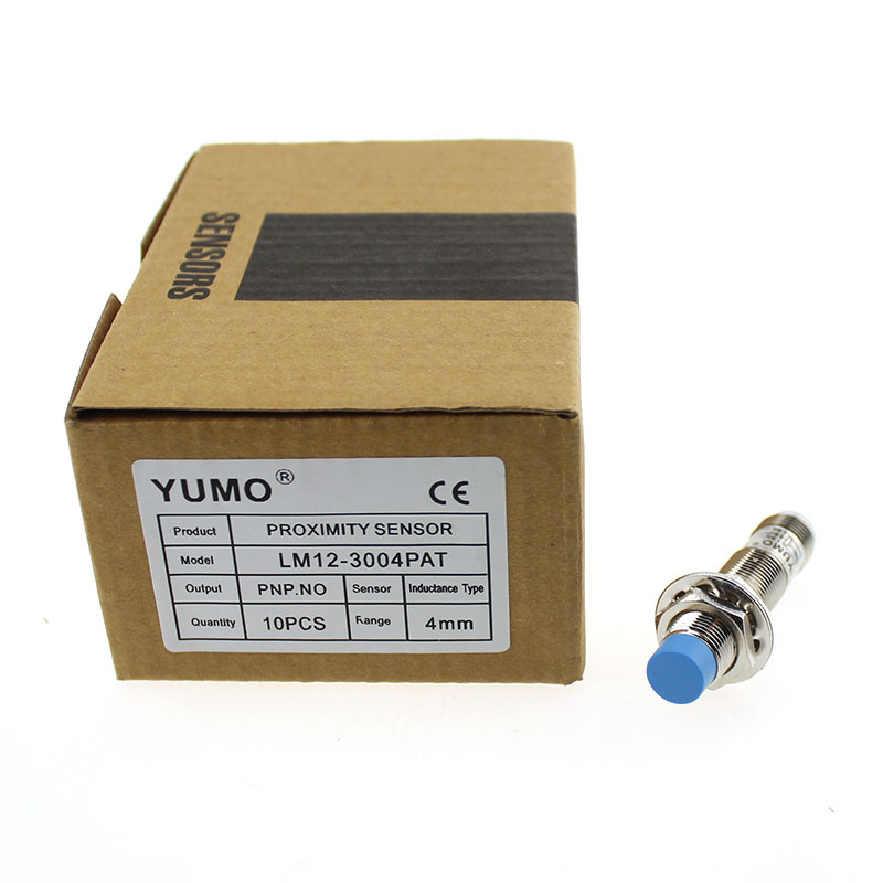 Yumo Lm12 with Connector Plug Inductive Proximity Switch Sensor
