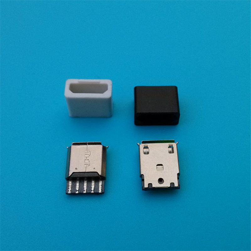 Covered Micro USB Female Solder Connector