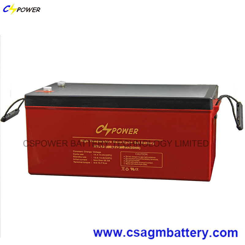 Cspower 12V High Temperature Deep Cycle Gel Battery 300ah
