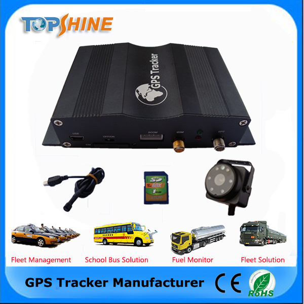 Powerful Vehicle GPS Tracker with 4fuel Sensor 4 Camera