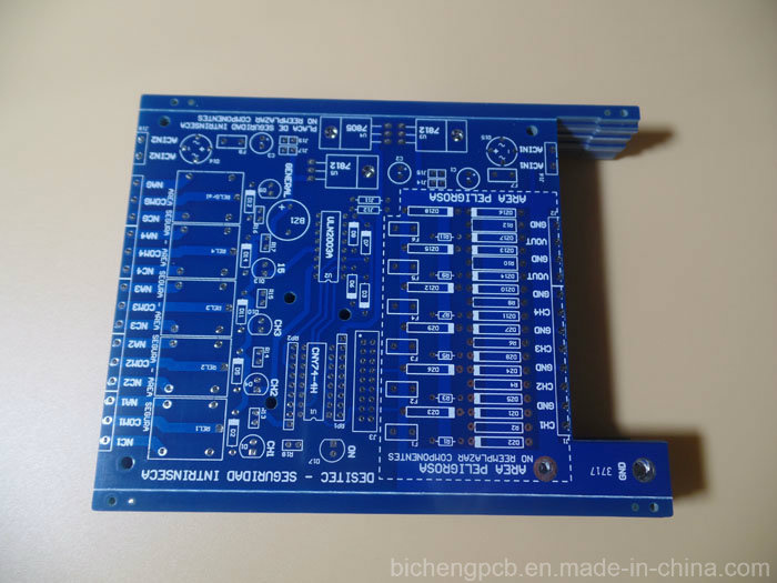 Kuang Shun Blue Soldermask PCB Board 2 Layer Iteq Fr4