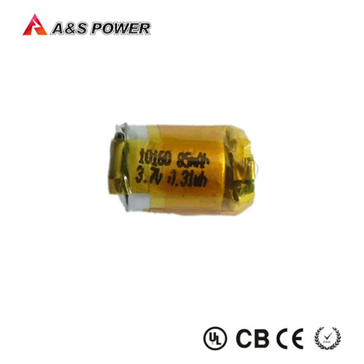 Small 3.7V 85mAh Lipo Battery Lithium Polymer Rechargeable Cylindrical Battery