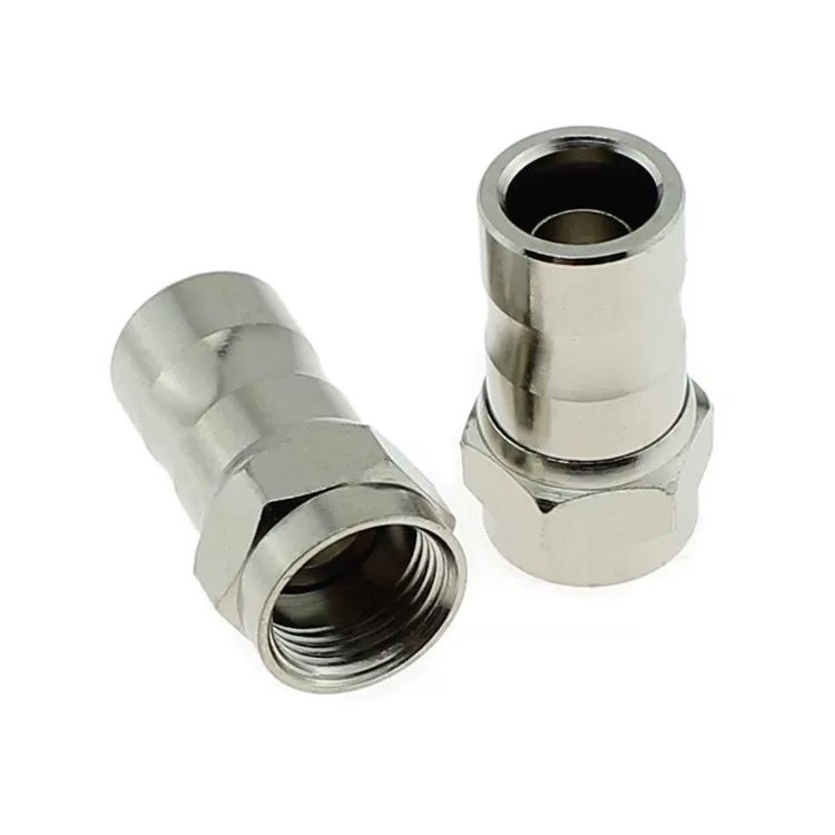 RG6 Rg59 Compression RF F Cable Connector for Coaxial Cable