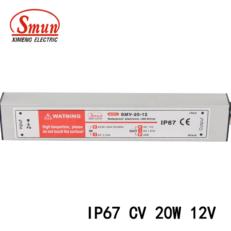 20W 12VDC 1.7A Single Output Waterproof Constant Voltage LED Driver