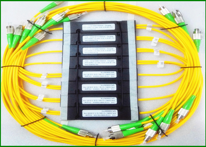 Two Parallel Single Mode Fibre Optic Couplers / Connector Fa /CATV Access Network