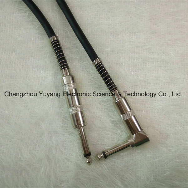 6.35 Plug to 6.35 Right Angle AV Cable