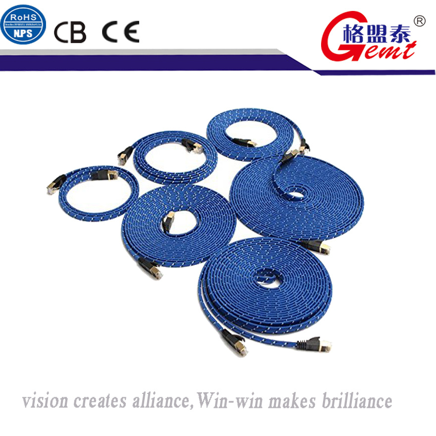 Cat7 RJ45 10gbps Ethernet Flat Cable