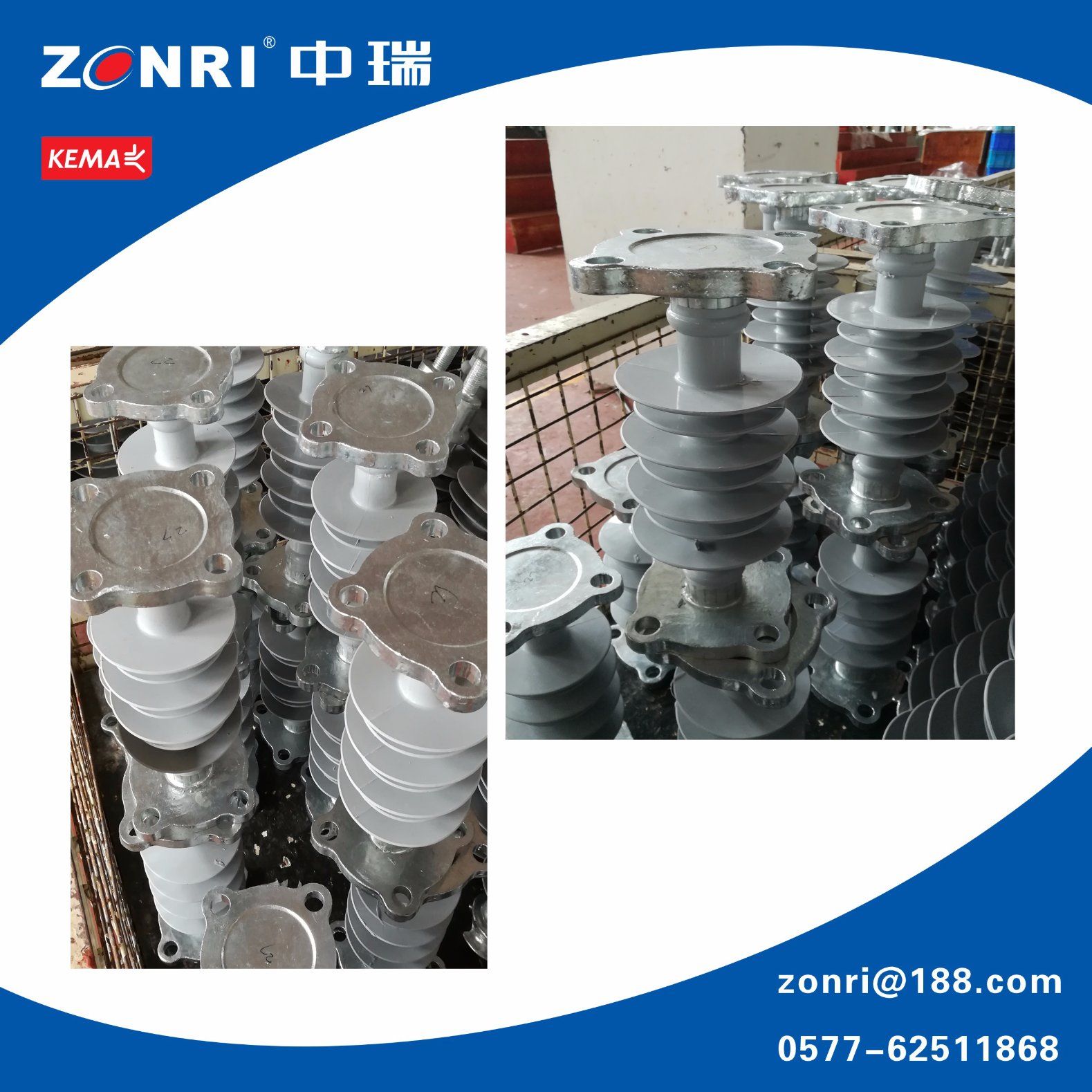 24kv 35kv 66kv 110kv 220kv Composite Post Insulator for Transmission