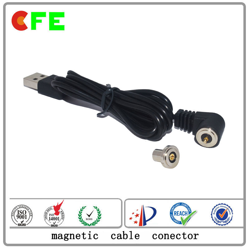 Male and Female Magnetic Cable Connector for Personal Tracker