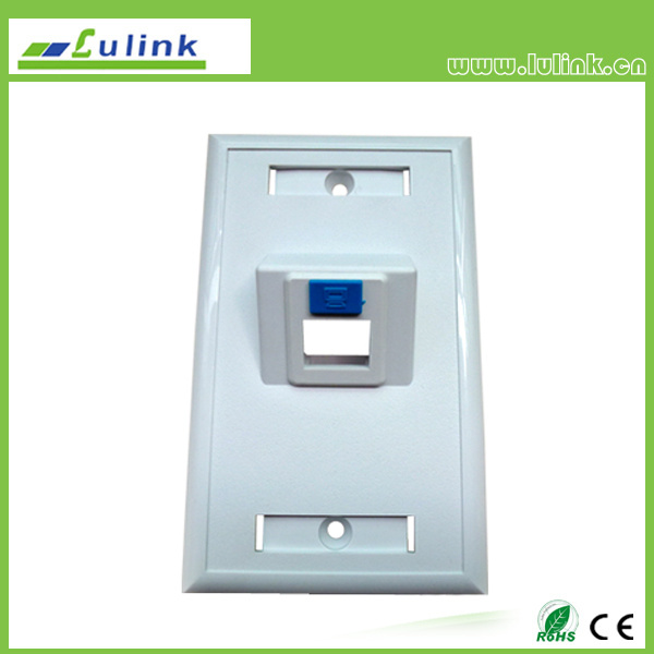 Best Price Single Port 120 Angled Faceplate Information Outlet