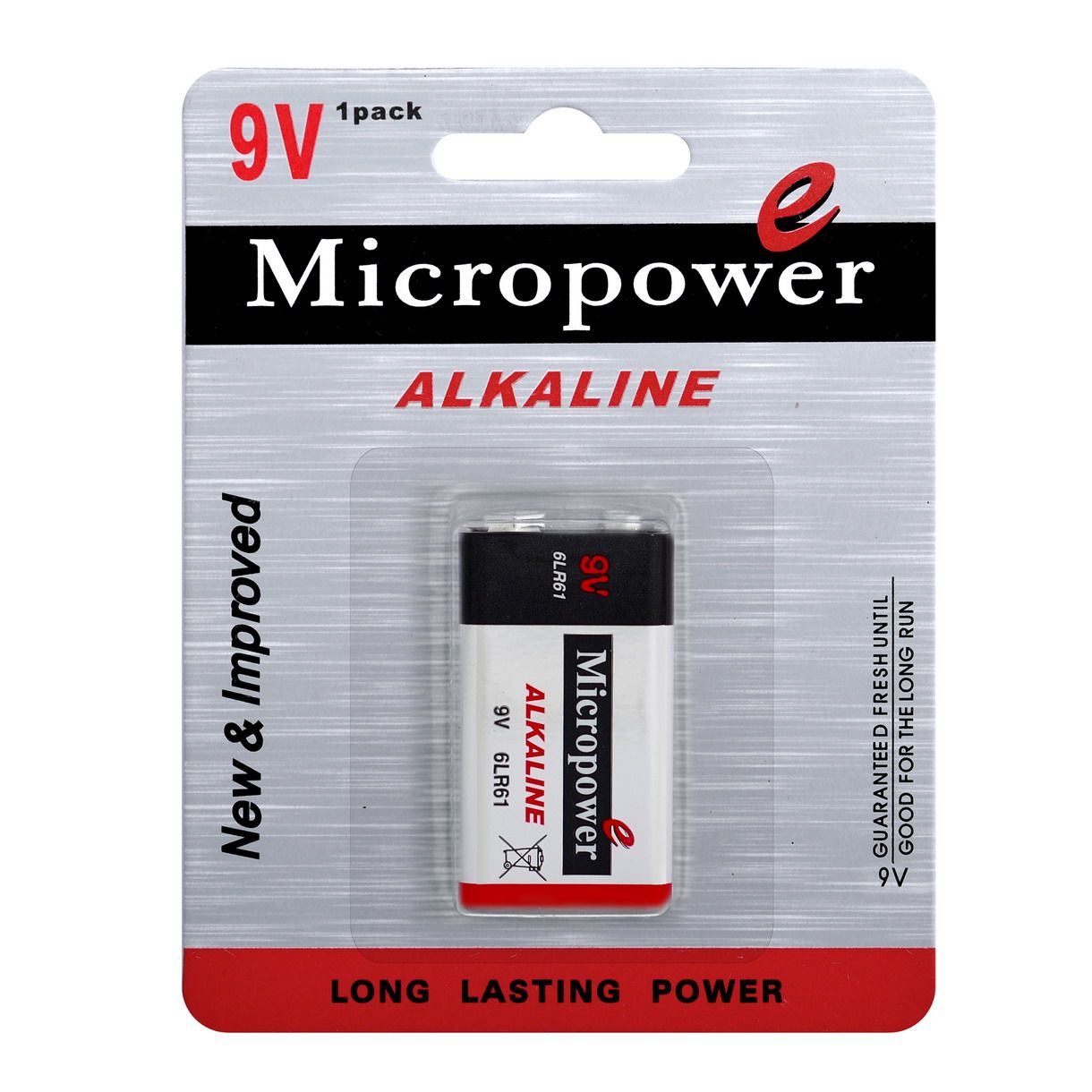 Super Power 9V/ 6lr61 Alklaine Dry Battery