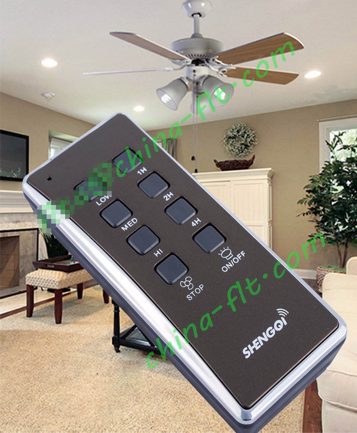 Ceiling Fan Lamp Remote Control Switch Kit with Speed Control, Timer etc.
