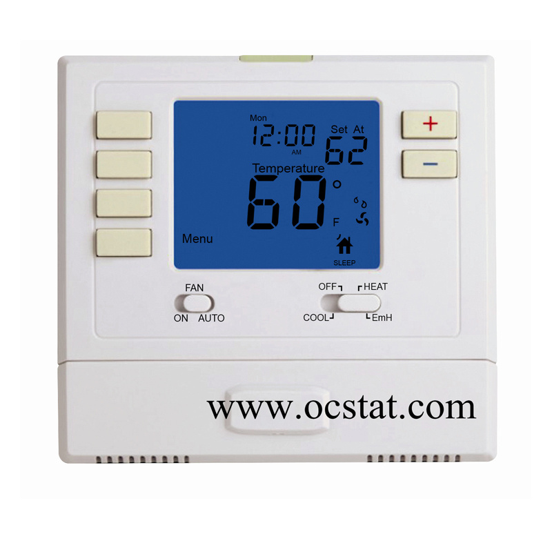 Indoor Weekly Programmable Heat Pump Thermostat with ISO9001