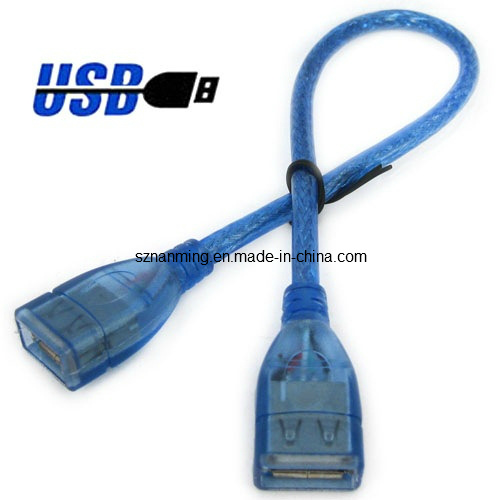 Transparent USB Cable Female to Female USB Adapter