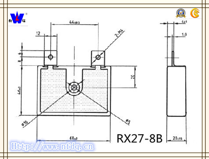 Rx27-8b Ceramic Encased Wirewound Resistor with ISO9001