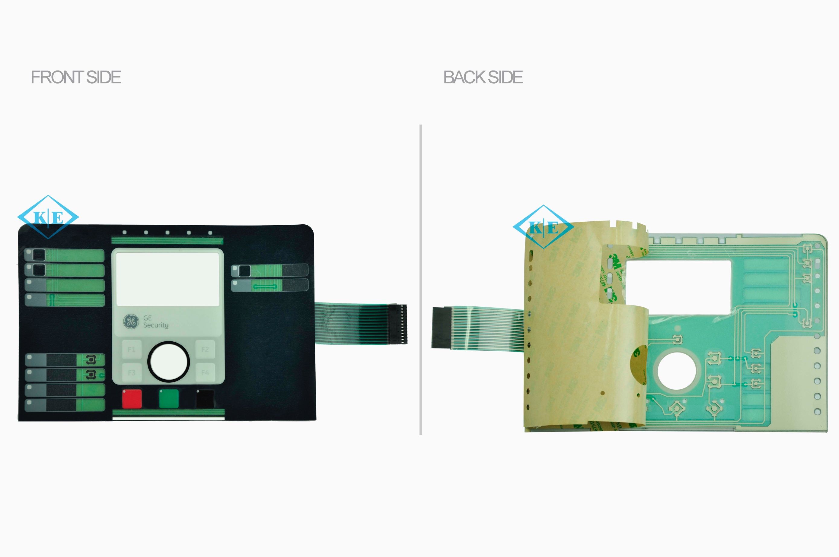 Waterproof Security Custom Membrane Switch Pane with All 3m Adhesive