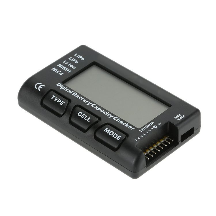 911112 Battery Capacity Controller Digital Battery Capacity Checker for 2-7s Lipo-Li-ion-Li-Mn-Li-Fe-NiCd Battery