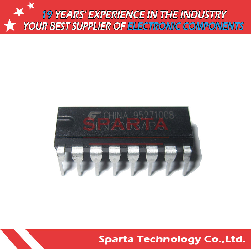 Uln2003APG Uln2003 Uln2003an DIP16 Seven Darlington Array IC Integrated Circuit