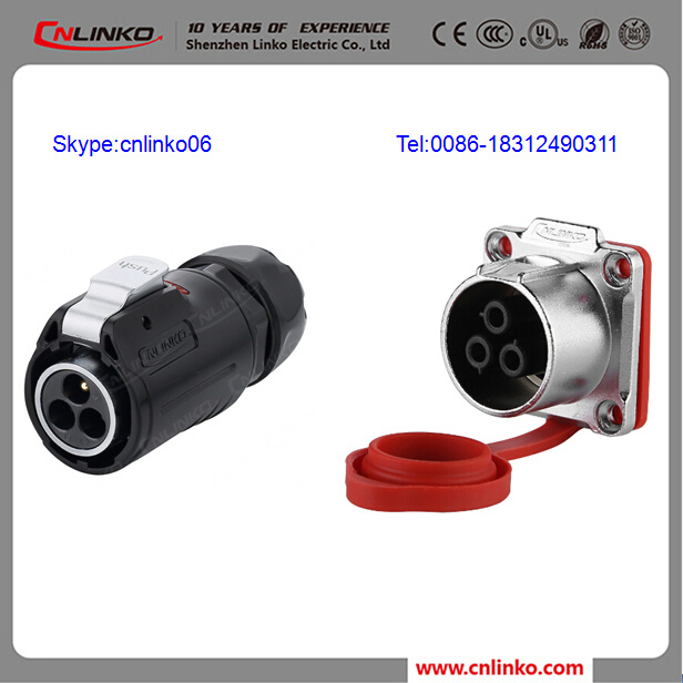 Solderless Terminals Power Connector Types Pull Push Quick 3pin Round Connector/Wiring Connector