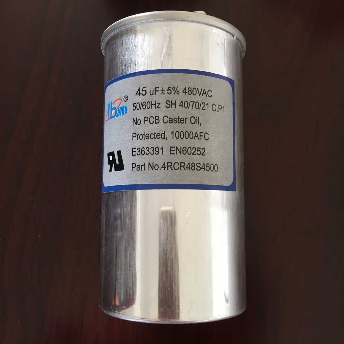 Single Phase Capacitor for HVAC Air-Conditioner Motor, Cbb65 Capacitor